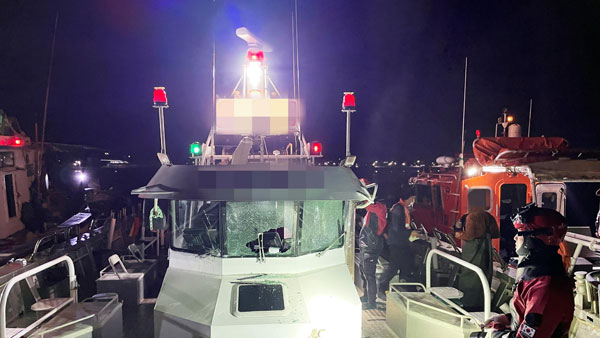 통영 옛 거제대교 인근 해상서 선박 충돌‥인명피해 없어