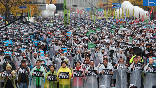 서울 6만명 규모 전국노동자대회‥노란봉투법 촉구,10·29 참사 추모