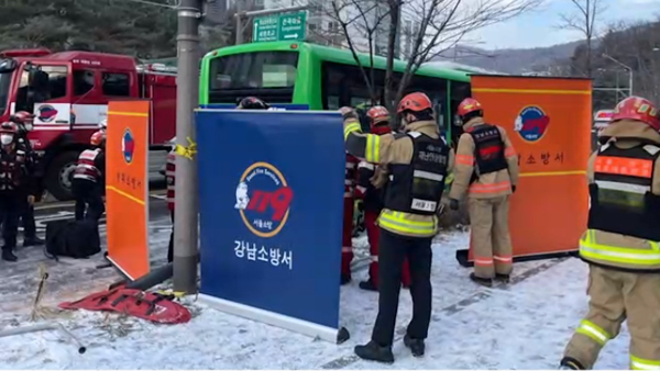 강남 스쿨존 인근 교통 사고‥초등생 버스에 치여 사망
