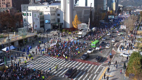 내일 서울 도심 대규모 집회로 세종대로·한강대로 혼잡 예상