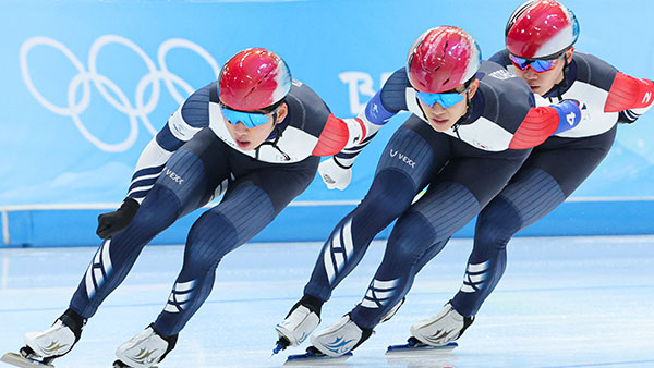 [올림픽] 빙속 남자 팀추월, 캐나다에 패배‥6위로 마무리
