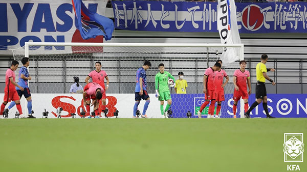 동아시안컵 일본전 3대0 패배‥한일전 2경기 완패