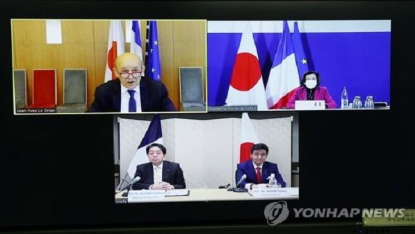 프랑스·일본 2+2 회담‥북한 미사일 시험발사 우려
