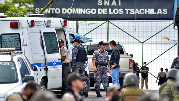 에콰도르 교도소 유혈 폭동으로 44명 사망‥집단 탈옥도