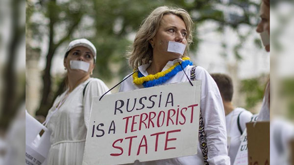 [World Now] 美 우크라계 여성 수백명, 시카고 도심서 흰옷 침묵시위