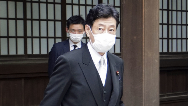 일본 각료, 야스쿠니신사 참배‥기시다 내각 발족 후 첫 사례