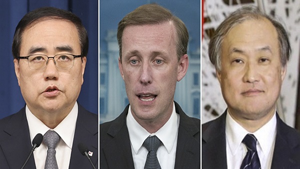 한·미·일 안보수장, 1년 4개월만에 미국에서 3자 회동