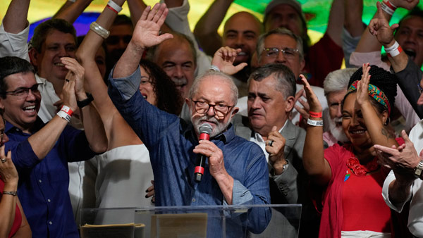 룰라 브라질 대통령 당선인, '화합' 강조‥"두 개의 브라질은 없다"