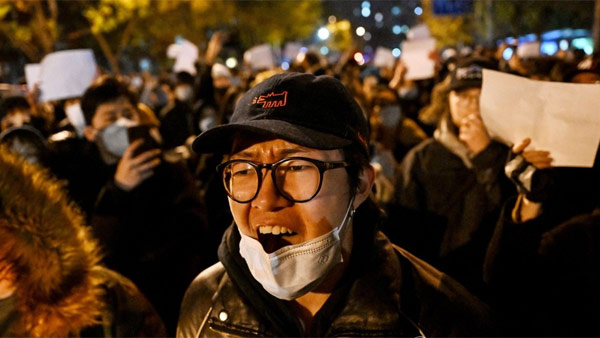 미국, 중국의 시위 폭력진압 조짐에 "평화적 집회 권리 지지"