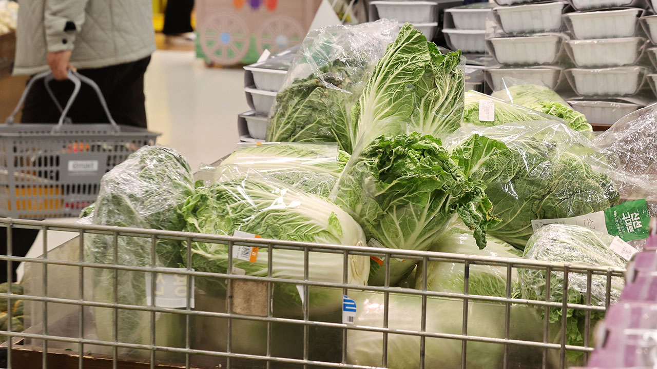 "올해 전통시장 김장재료 구매비용 35만 원작년보다 줄어" 