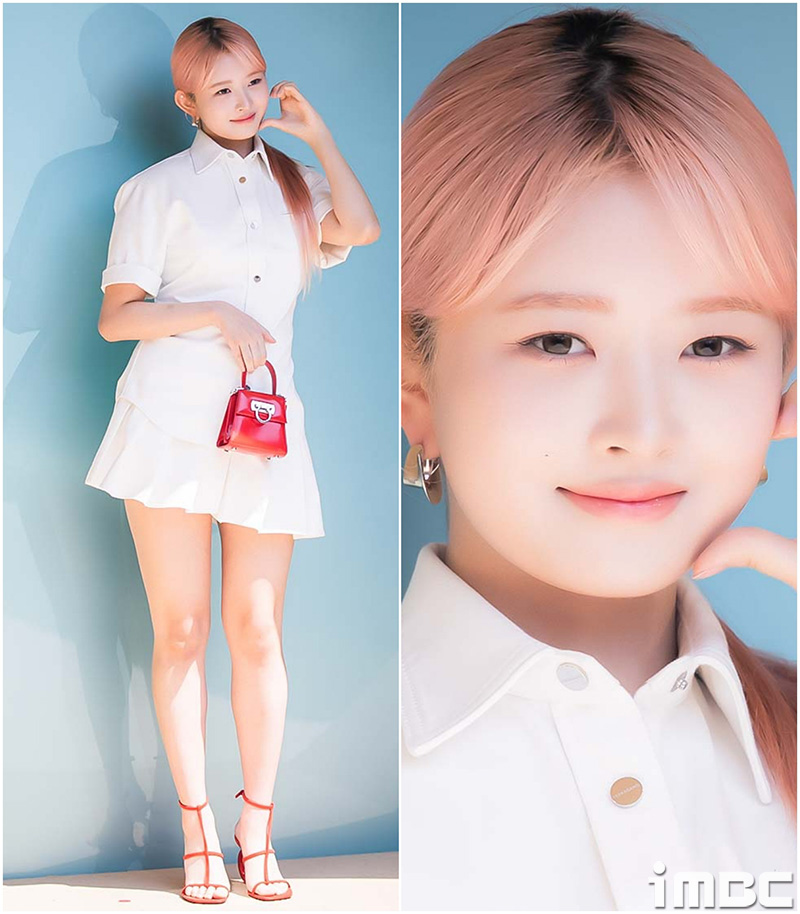 움짤 아이브 레이 I AM 핑크 콩순