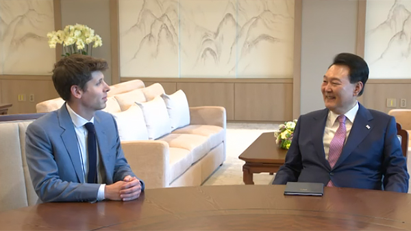 윤 대통령, 알트만 대표 접견‥챗GPT 기술 활용 방안 등 논의