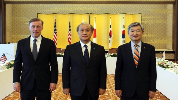 한미일 北 미사일 발사에 "유엔 안보리 결의 명백한 위반‥한미일 협력 흔들리지 않을 것"