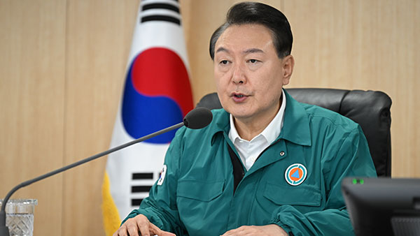 한미일 협력으로 '한반도 긴장 고조' 주장에 윤 대통령 "안보 위험 더 줄어들 것"