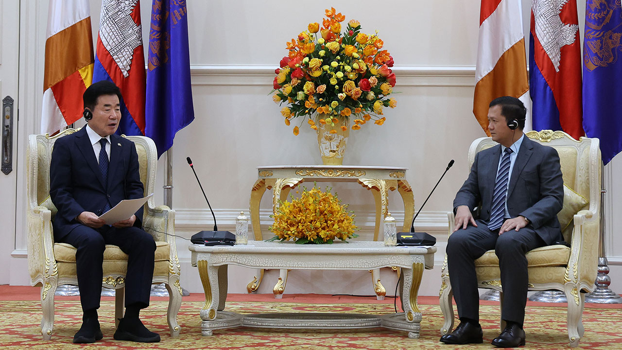 김진표 의장, 캄보디아 총리·상원의장 회동‥"부산 엑스포 지지에 감사" 