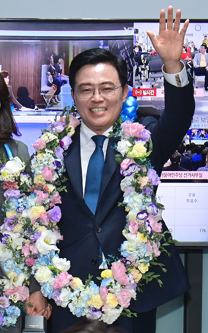 민주당 진교훈, 서울 강서구청장 56.52%로 당선‥ "무거운 책임감"