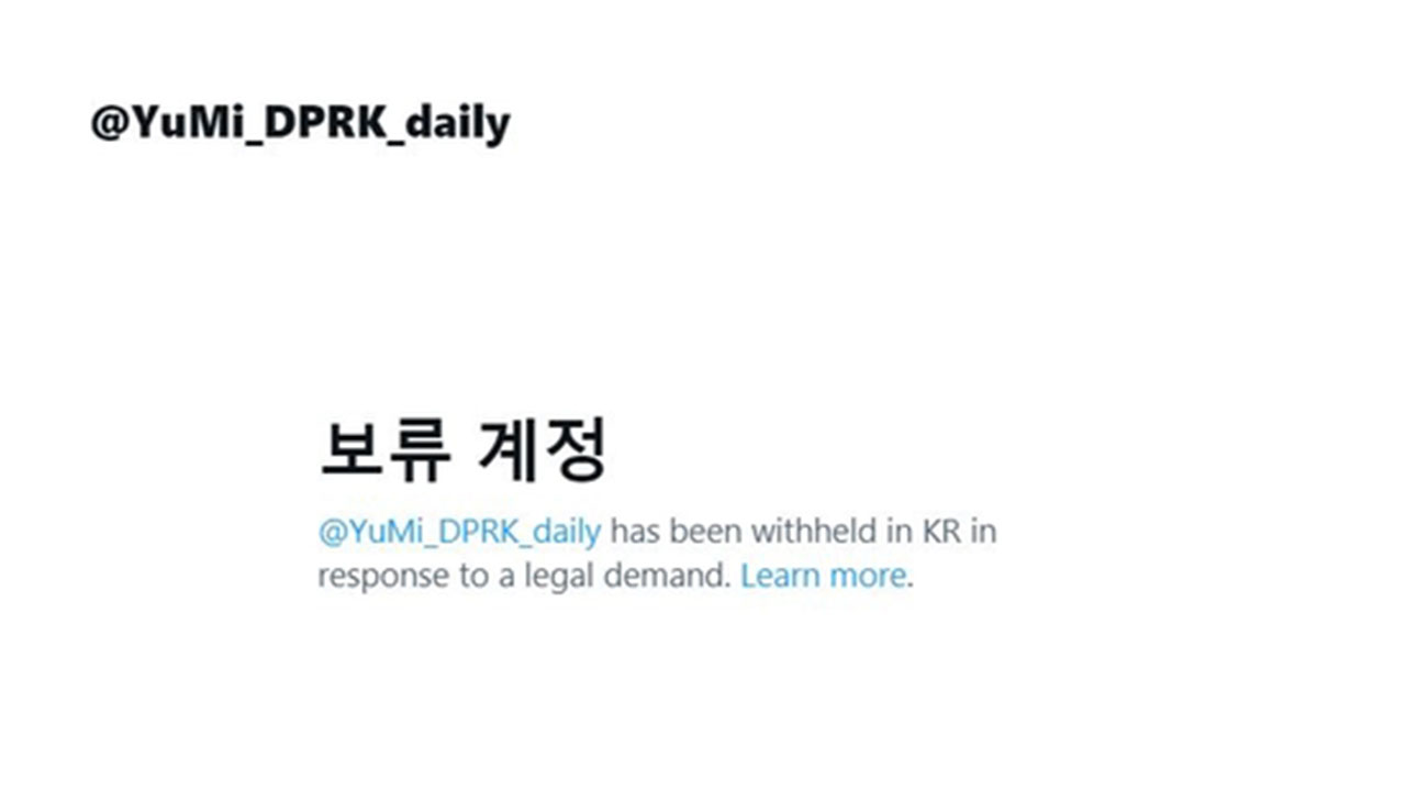 북한 체제 선전 '엑스' 계정, 유튜브에 이어 접속 차단