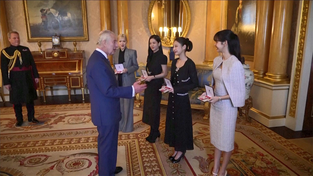 블랙핑크, 영국서 대영제국훈장 받아‥기후변화대응 인식 높여