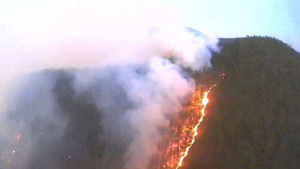 경남 창녕 야산에 산불..5시간 여 만에 완진