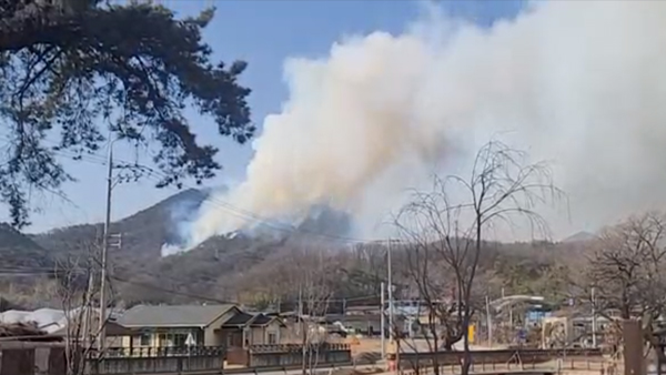 경북 김천 산불 온라인 바카라사이트 30분만에 진화‥주민 100여 명 대피