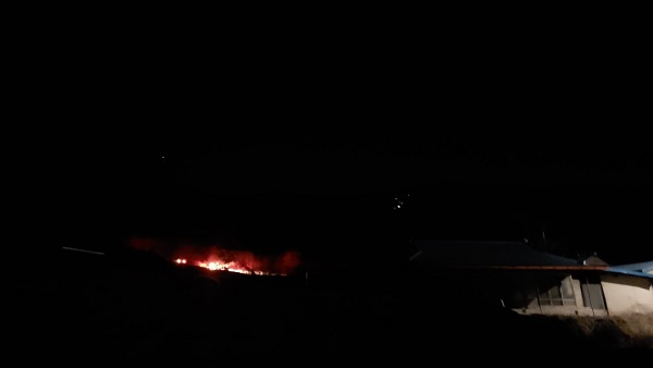 경북 예천서 산불 12시간 만에 다시 살아나..밤샘 진화