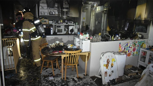 광주 다세대주택 화재‥"고양이가 인덕션 가동한 듯"