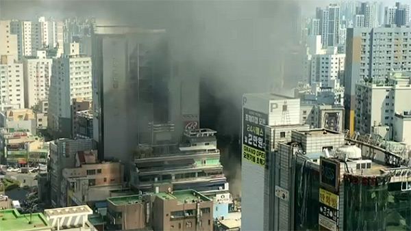 인천 부평 롯데시네마 입점 건물에서 화재