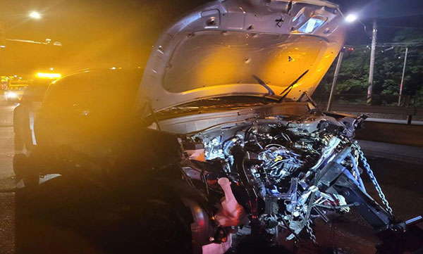 경찰 피해 역주행한 음주 차량‥택시 들이받아 50대 기사 사망