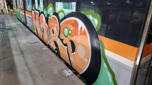 전국 돌며 지하철에 낙서한 미국인 선처‥집행유예 석방