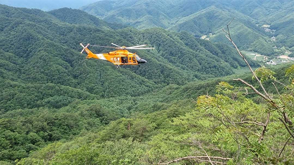 강원 원주 감악산에서 40㎝ 돌덩이 '쿵'‥50대 등산객 숨져