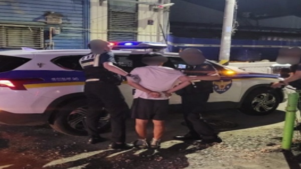 용인서 흉기들고 배회 40대 남성, 경찰에 저항하다 현행범 체포