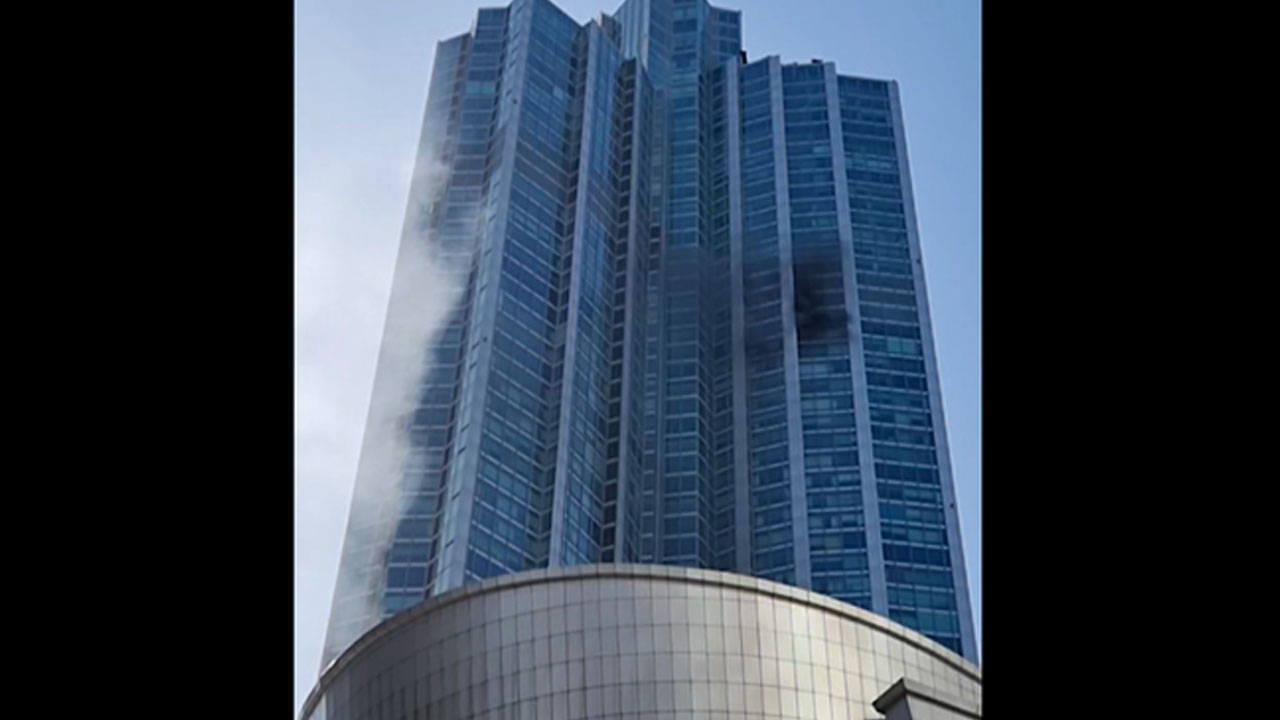 도곡동 타워팰리스 화재로 150여 명 대피‥인명피해 없어