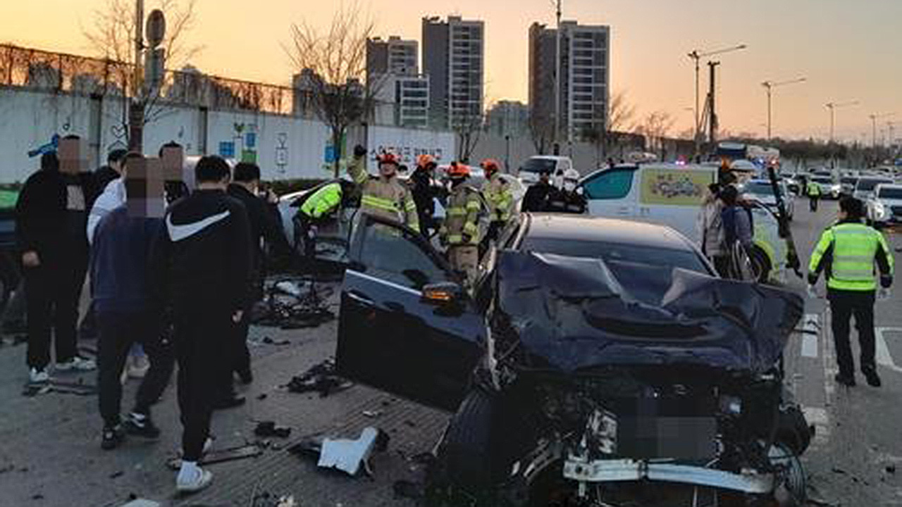 차량 7대 추돌사고 내고 음주측정도 거부한 40대 남성 입건