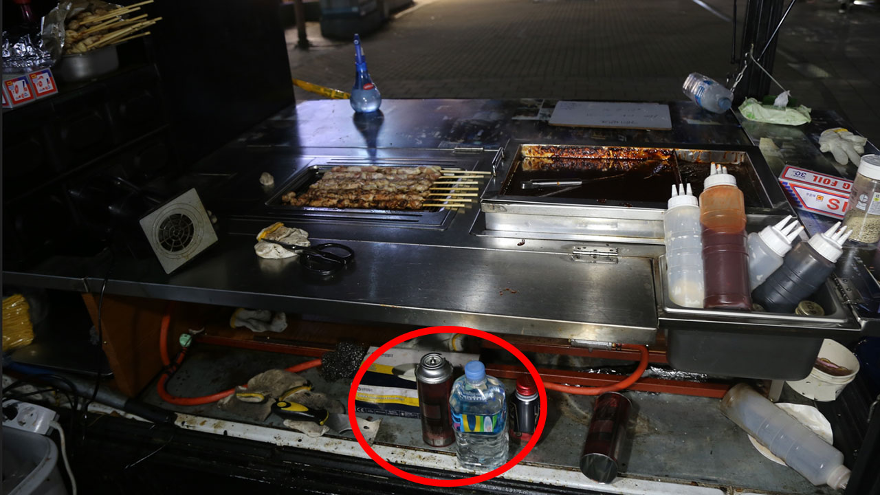 부천 푸드트럭서 휴대용 부탄가스 폭발‥2명 부상