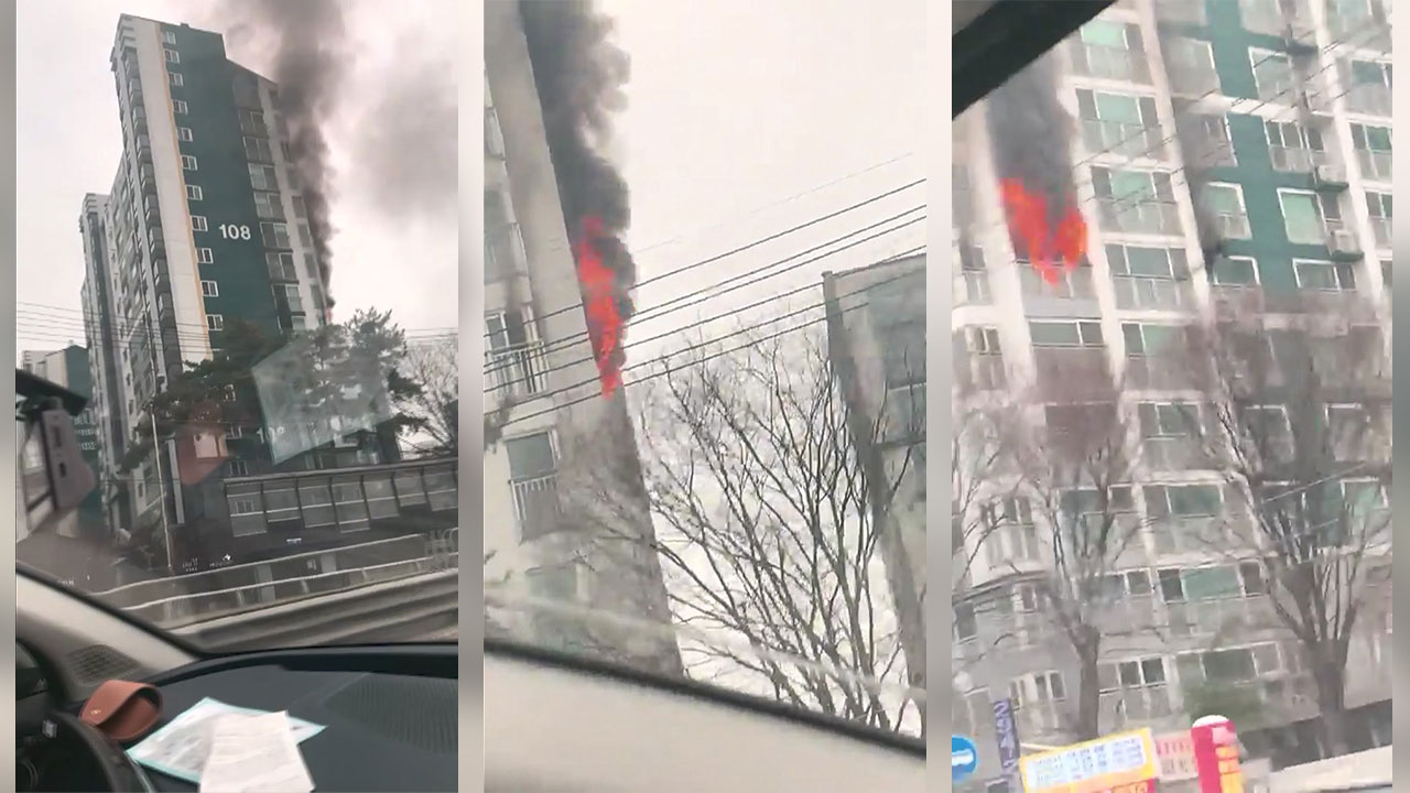 경기 수원 권선구 아파트서 불‥인명피해 없어