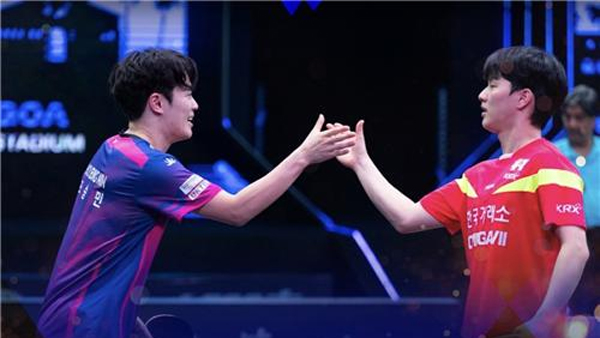 조승민·안재현, '세계랭킹 1위' 일본조 꺾고 스타 컨텐더 탁구 우승