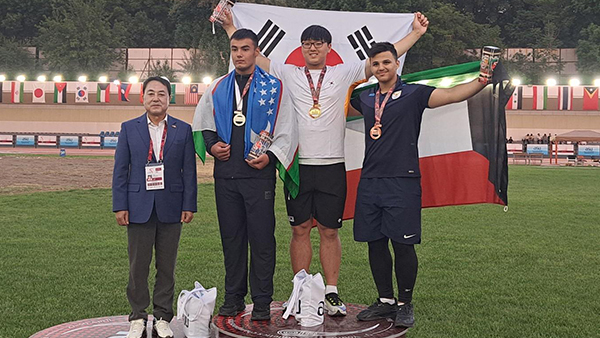 박시훈, 아시아청소년육상대회 투포환 우승‥20m 11 대회신기록