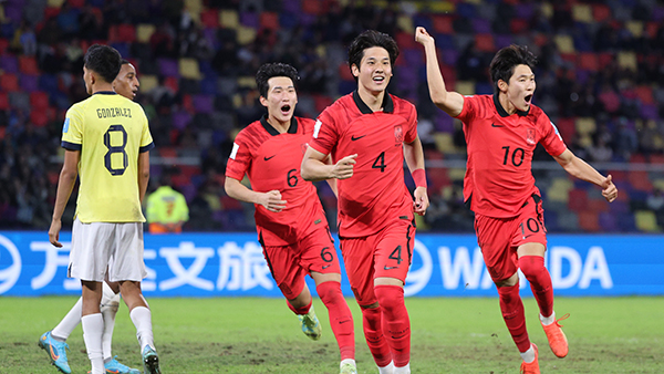 김은중호, 에콰도르에 3-2 승리‥두 대회 연속 8강 진출