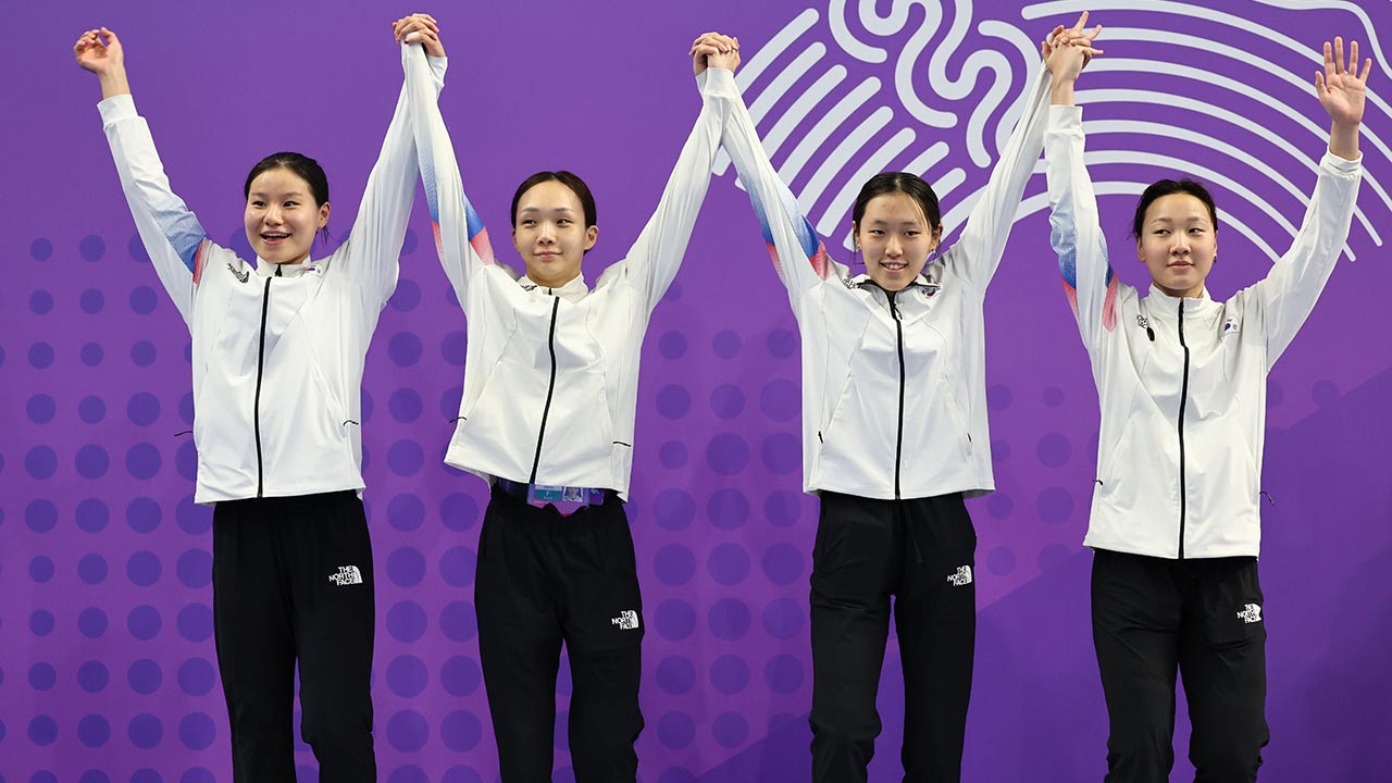[아시안게임] 수영 여자 혼계영 은메달‥경영에서 금6·은6·동10 '최고 성적'
