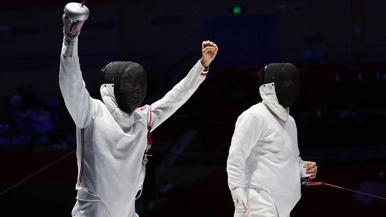 [아시안게임] 남자 에페 단체전 동메달‥권영준 "아내·뱃속 아기 생각하며 뛰었다" 