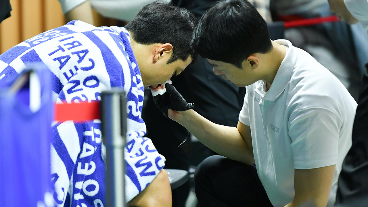 프로농구 KT 허훈, 코뼈 골절 부상‥회복·재활 4주 예정