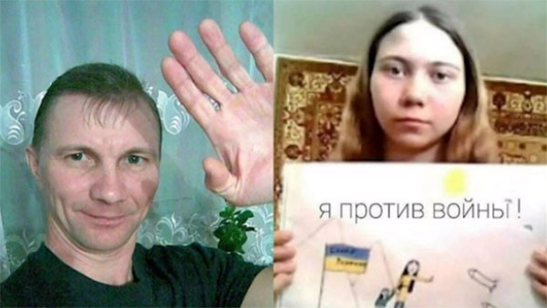 러시아 소녀 "전쟁 반대" 그렸다 보육원행 위기