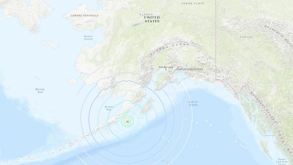 미 알래스카주 남동부서 규모 6.2 지진 발생