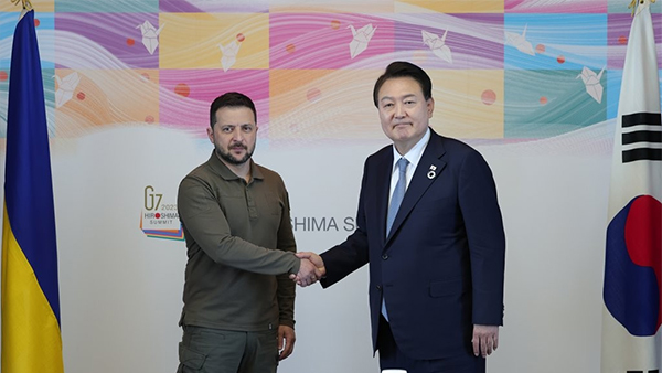 젤렌스키 "한국의 인도적·비살상 지원 감사"