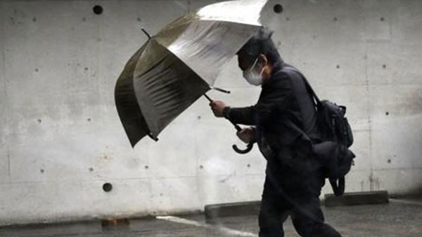 일본에 괌 강타 태풍 영향 200㎜ 넘는 폭우‥신칸센 운행 중단