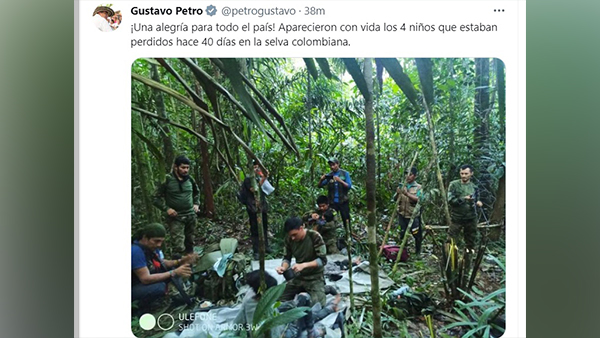 이번엔 진짜 기적‥아마존 비행기 추락 콜롬비아 어린이 넷 구조