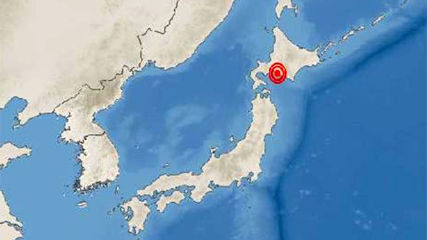 일본 홋카이도 삿포로 남동쪽 바다서 규모 6.2 지진 발생