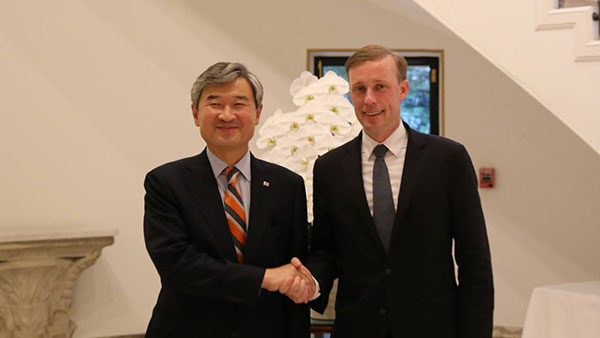 "미국 안보보좌관 '확장억제, 한미일 3국 협의 가능성'"