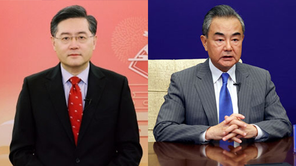 중국, 친강 외교바카라사이트 소개 면직‥신임 바카라사이트 소개에 도로 왕이 임명