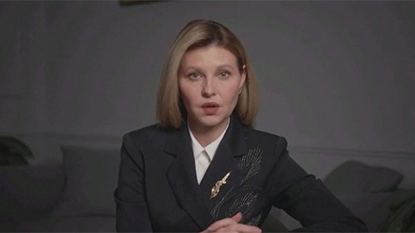 젤렌스카 "러 승리는 최악 시나리오‥민주주의 위해 싸운다"